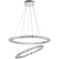 Nova Luce Celine LED Kristall-Hängeleuchte Ø 70cm