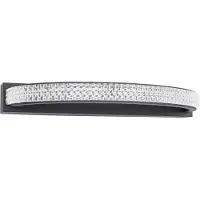 Nova Luce GRANIA LED Wandleuchte Schwarz 6,5W Warmweiss 35x15x4,5cm 9818513