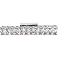 Nova Luce CORONA LED Wandleuchte Chrom 8W Warmweiss 40x7x7cm 83399202