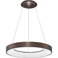 Lyora Pendelleuchte Rando Thin kaffeebraun Ø 60cm