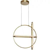 Lyora Design-Pendelleuchte Arte Goldene Runde