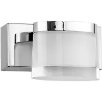 Nova Luce SABIA LED Wandleuchte Chrom 5W IP44 Warmweiss 12x9,8x7,5cm 9122311
