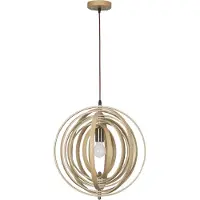 Lyora ASCO Pendelleuchte E27 Naturholz 130x43cm dimmbar 9138062