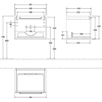 Villeroy & Boch A68710VL WTUS Subway 2.0 A68710 587x420x454mm