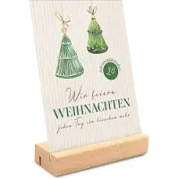Brunnen Wir feiern Weihnachten - Adventskalender mit Holzaufsteller