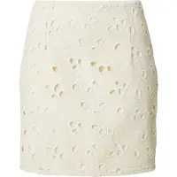 EDITED The Label Damen Röcke Josie Denim Skirt - Ecru - Größe 36