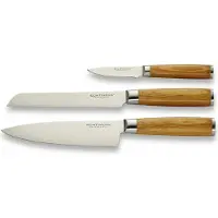 Echtwerk Damastmesser Set 3-tlg