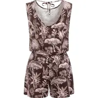 Ragwear Jumpsuit "Zella" schicker, kurzer Damen Overall mit floralem Print