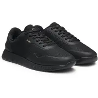 BOSS für Herren. 50563962 Turnschuhe Titanium schwarz (45), Wohnung, Schnürsenkel, Lässig