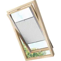 KS Handel 24 DACHFENSTERPLISSEE FALTROLLO THERMO VERDUNKELND PASSEND FÜR VELUX FAKRO (FAKRO 66x118 hellgrün)