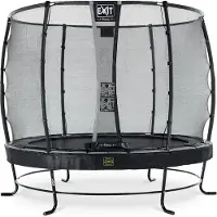 Exit Elegant Premium Trampolin ø305cm, mit Sicherheitsnetz, Rund, Schwarz