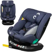 Lionelo Autokindersitz Bastiaan One i-Size, ab Geburt bis 12 Jahren, ab 0 kg bis 36 kg, Dri-Seat, 360 Grad - Blue Navy