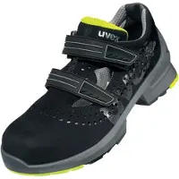 Uvex Sicherheitssandale 1 8542 S1 ESD SRC DGUV W10 Gr. 37 schwarz/lime
