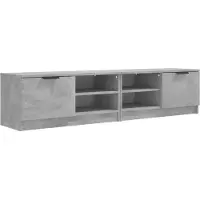 Syfax TV-Schränke 2 Stk. Betongrau 80x35x36,5 cm Holzwerkstoff