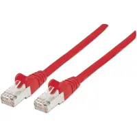 Intellinet Premium Netzwerkkabel, Cat6, S/FTP, 100% Kupfer, Cat6-, LS0H, RJ45-Stecker/RJ45-Stecker, 10,0 m, rot, 10 m, Cat6, S/FTP (S-STP), RJ-45, RJ-45, Rot