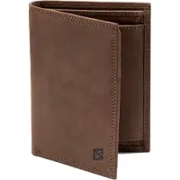 SERASAR | Premium-Ledergeldbörse [Vintage] mit Braun Leather | Farbe: Braun | Länge: 13cm