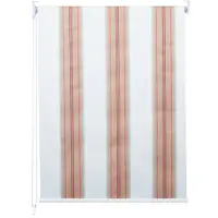 Mendler Rollo MCW-D52, Fensterrollo Seitenzugrollo Jalousie, Sonnenschutz Verdunkelung blickdicht 90x160cm weiß/rot/beige
