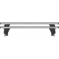 Menabo Delta Silver | Dachträger Volkswagen - Passat (B5) 1996-2005 - Aluminium - Länge 119 cm - Tragkraft 50 kg - 2er-Pack