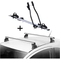 VDP Fahrradträger SAGITTAR + Dachträger EVO ALU kompatibel mit für Renault Kangoo II 3-5 Türer ab 2008