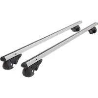 Menabo Alu Dachträger VDP 004 kompatibel mit für Skoda Superb (Kombi 5 Türer) 2010-2013 abschließbar