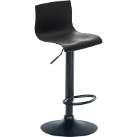 CLP Barhocker Hover Kunststoff, Farbe:rot, Material Gestell:Metall matt schwarz
