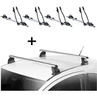 VDP 4x Fahrradträger SAGITTAR + Dachträger EVO ALU kompatibel mit DS 3 3 Türer 2010-2019