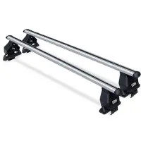 Menabo Tema | Dachträger Opel - Corsa (D) 2011-2014 - Aluminium - Länge 112 cm - Tragkraft 50 kg - 2er-Pack