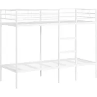 Syfax Etagenbett ohne Matratze Weiß 80x200 cm Stahl