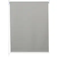 Mendler Rollo MCW-D52, Fensterrollo Seitenzugrollo Jalousie, Sonnenschutz Verdunkelung blickdicht 50x160cm grau