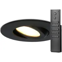 HOFTRONIC™ LED Einbaustrahler Napels 8W 2700K Schwarz IP65 dimmbar