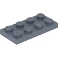 LEGO 250 Stück 3020 Platten Plates 2x4 Part Basic 250 Dunkelgrau