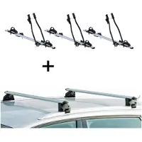 VDP 3xFahrradträger SAGITTAR + Relingträger CRV107A kompatibel mit FIAT Tipo Kombi 5 Türer ab 2016