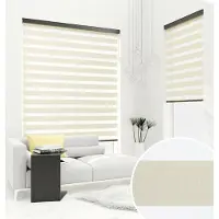 KS Handel 24 PREMIUM DOPPELROLLO BH12 CREME mit Alu Kassette (80x220 cm, Kassettenfarbe: weiss)