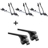VDP 3xFahrradträger SAGITTAR + Relingträger Quick Stahl L kompatibel mit für Opel Insignia Kombi ab 2009