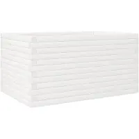 vidaXL "WINTER SALE"Pflanzkübel - Blumenkasten - Weiß 90x60x46 cm Massivholz Kiefer - Beete Einfacher Aufbau NEU6075942