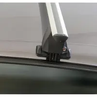 Menabo Omega | Dachträger - Toyota Corolla Hatchback (E120) 5 Türen 2002-2007 - Schwarz - Stahl - Länge 112 cm - Dachträger TOYOTA - TUV
