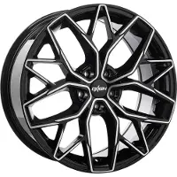 Oxigin Felge 26 Oxid 8.5 Zollx19 Zoll ET30 5x112 black full polish OX268519H130BFP kompatibel mit VW Arteon Beetle Eos Golf VII Golf VIII ID.3 ID.4 Passat Phaeton