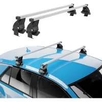 Menabo Dachträger Grundtäger für Ford S-Max 2015-2019 50kg Stahl Silber 2 tlg