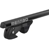Menabo Sherman Black | Dachträger Ford - Sierra Station Wagon 1982-1993 - Aluminium - Länge 120 cm - Tragkraft 90 kg - 2er-Pack