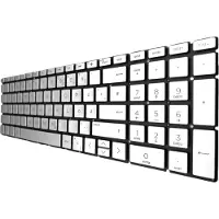 T-ProTek DEUTSCHE - Silber Tastatur Keyboard Beleuchtung kompatibel für HP 255 G8 45R55ES