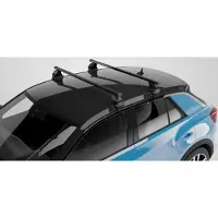 VDP Dachträger OMEGA schwarz kompatibel mit für Subaru Pleo 5 Türer ab 07