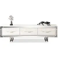 AEA Sideboard TV Ständer Wandpanel Weiß RTV Lowboard Moderne Wohnwand