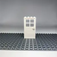 LEGO 1x4x6 Türen Weiß und weißer Rahmen für Haus, Gebäude NEU! Menge 10x