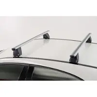 Menabo Delta Silver | Dachträger Mercedes - A (W176) 2013-2018 - Aluminium - Länge 119 cm - Tragkraft 75 kg - 2er-Pack