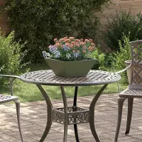 Prolenta Maison Exclusive - Garten-Pflanzgefäß Olive Grün 35 x 35 x 15 cm