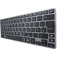 T-ProTek DEUTSCHE-Tastatur Silber Rahmen Beleuchtung,Trackpoint für Toshiba Satellite Z30-B-14W