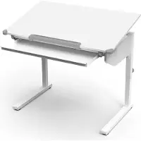 Vicco Kinderschreibtisch Arc Weiß 108 x 68 cm höhenverstellbar, Model 49357