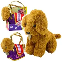 Leantoys Lean Pudel In Klettsack Maskottchen Plüschtier Hellbraun