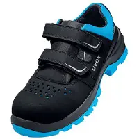 Uvex 2 xenova Sandalen S1 schwarz, blau Weite 10 Gr. 49