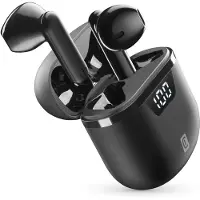 Cellularline SEEK PRO, True Wireless Stereo (TWS), Anrufe/Musik, 90 g, Kopfhörer, Schwarz